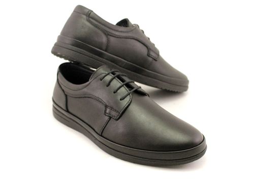 Pantofi casual barbati din piele naturalа negru - Model Alexandro.