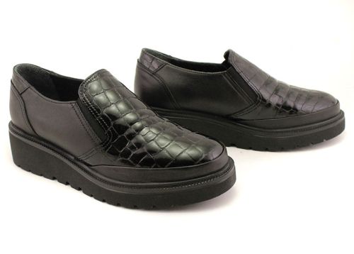 Pantofi casual dama negru - Model Inga.