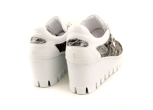 Дамски ежедневни летни обувки от естествена кожа в черно - Модел Беатрис.
