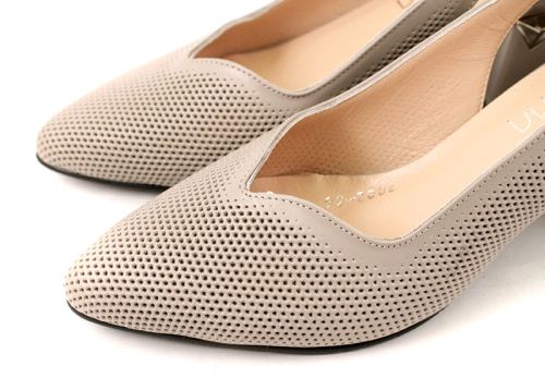 Дамски официални обувки от естествена кожа във визонено - Модел Елиф.