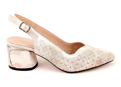 Дамски официални обувки в бежово - Модел Флоранс