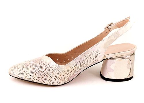 Дамски официални обувки в бежово - Модел Флоранс