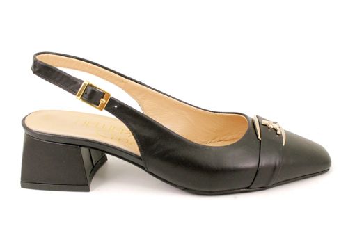 Дамски официални сандали в черно - Модел Лариса