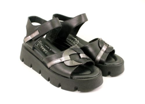 Дамски сандали в черно - Модел Бийонсе
