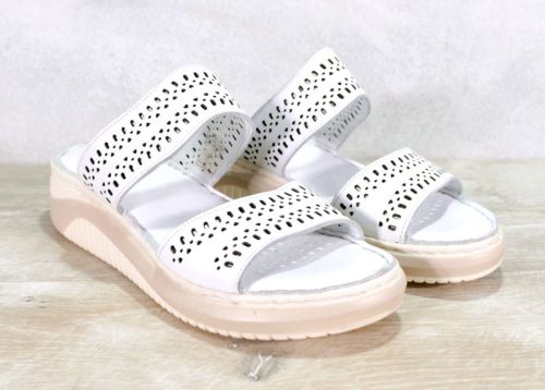 Дамски чехли в бяло - модел Милана