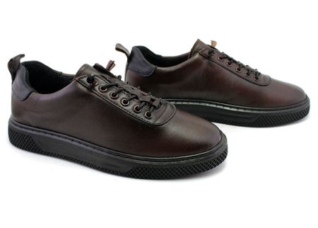 Дамски, ежедневни обувки в тъмно кафяво - Модел Малвина.