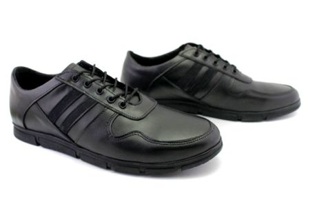 Мъжки, ежедневни обувки в черно - Модел Ясен.