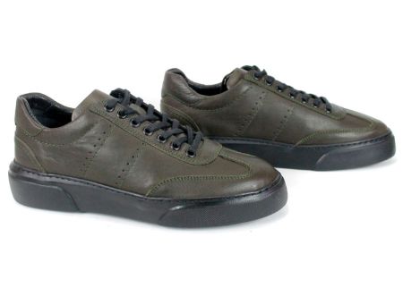 Мъжки обувки Cavero от естествена кожа – зелени