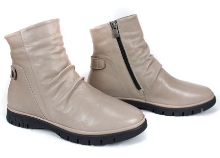 дамски боти Lina Arte естествена кожа визон