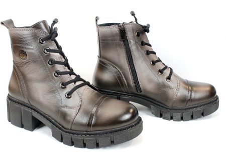 дамски ниски боти Forte Ombra естествена кожа визон