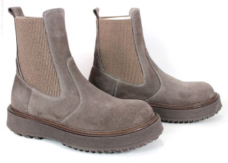 дамски Челси боти Nordéa естествен велур визон