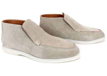 Мъжки обувки Velour Classico от естествен велур в бежово