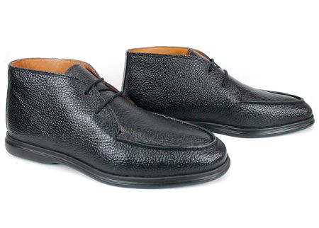 Мъжки обувки Prestigio Nero от естествена черна кожа