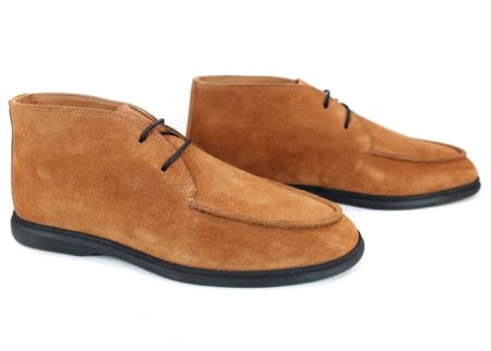 Мъжки велурени обувки Prestigio Nero – светло кафяв естествен велур