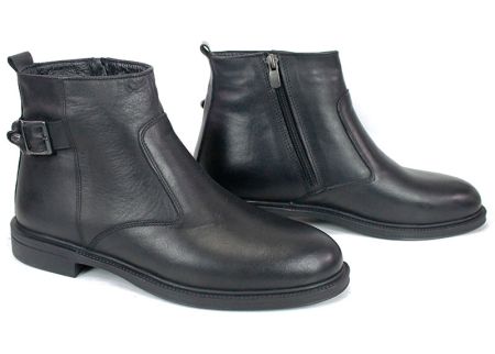 Shadow Classico – Мъжки официални боти от естествена кожа с цип