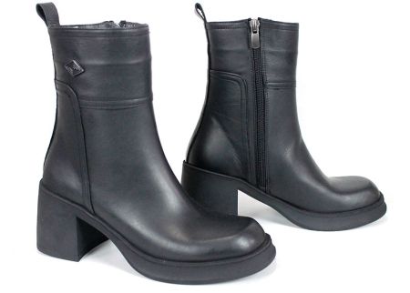 Дамски елегантни боти Nero Alleanza – естествена кожа, топъл хастар и стабилен ток