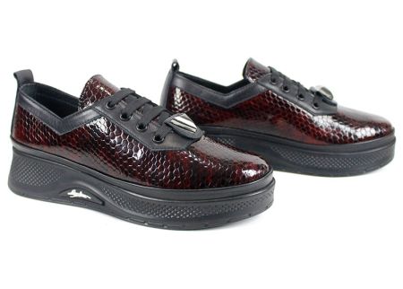 Дамски обувки Scala Moda бордо ежедневни