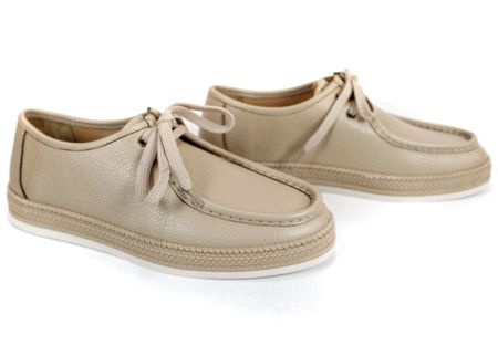 Мъжки мокасини City Mark от естествена кожа в бежов цвят