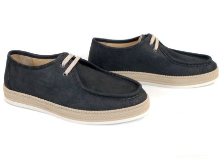 Мъжки мокасини City Mark от естествен набук в черен цвят