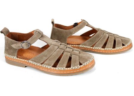 дамски сандали визон естествен велур