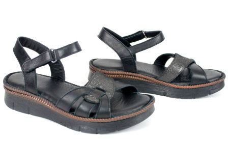 дамски удобни сандали черни