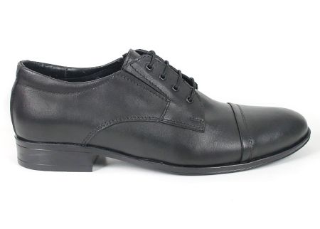 Men's Lorenzo Marchetti Formal Shoes in Black Genuine Leather