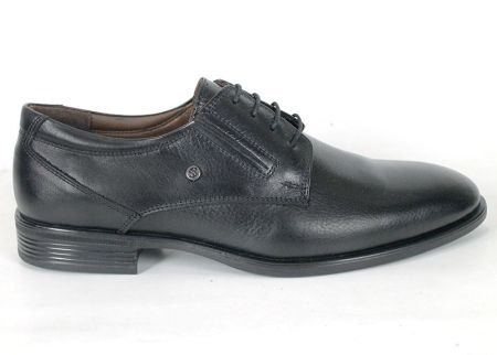 Matteo Ferri men's formal shoes in black genuine leather
