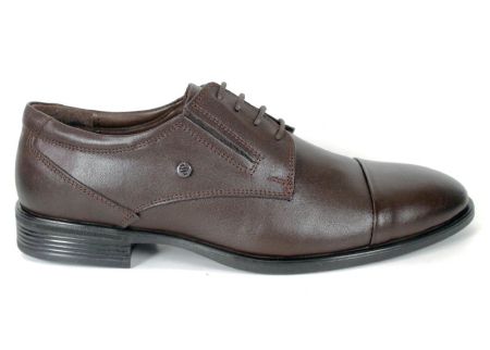 Luca Bernardi men's formal shoes in dark brown genuine leather