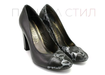 Дамски официални обувки от естествена кожа в черно 108 CH