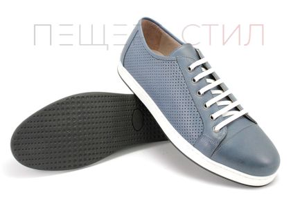 Мъжки меки обувки в дънково синьо 703р SN