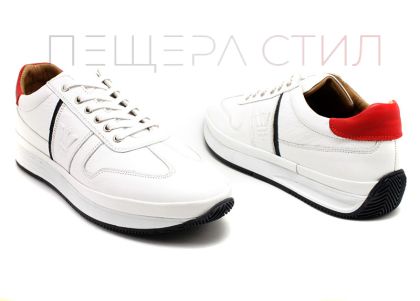 Мъжки спортни обувки в бяло 917 В