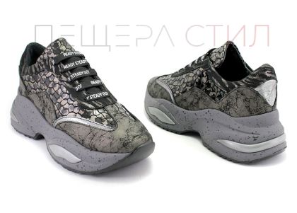 Дамски спортни обувки за ежедневно носене в екзотични цветове от естествена кожа - 222.1 SZ