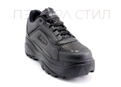 Pantofi sport tip pantofi pentru femei în negru -664CH