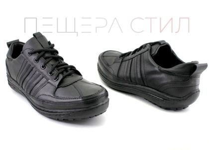 Pantofi barbati , negri, casual, din piele - model 159
