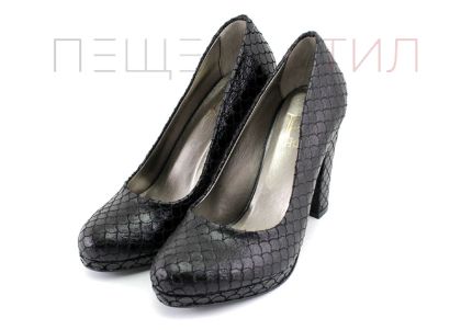Дамски елегантни обувки на висок ток и платформа, Модел Валерия.