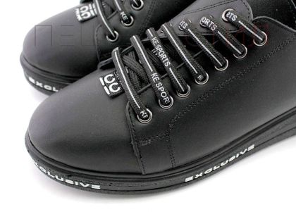 Дамски ежедневни обувки от естествена кожа в черно, модел Лучия.