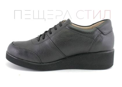Дамски ежедневни обувки с връзки в черно - Модел Йоланда.
