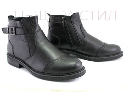 Ghete elegante barbati de culoare neagra - model Dominic