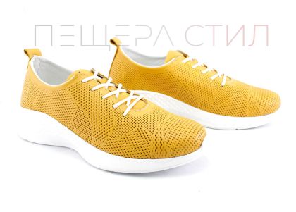Дамски спортни обувки в цвят горчица -  Модел Веронела.