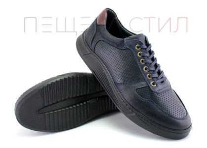 Мъжки обувки в тъмно син цвят