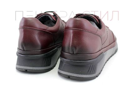 Мъжки ежедневни обувки с връзки в бордо - Модел Габриел
