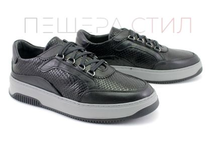 Мъжки спортни обувки в черно - Модел Сивен