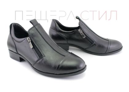 Pantofi dama, casual, din piele naturala de culoare neagra - Model Doris
