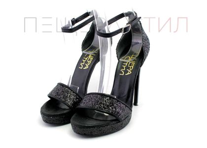 Дамски, официални сандали в черно - Модел Барби