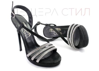 Дамски, официални сандали в черно - Модел Бланка