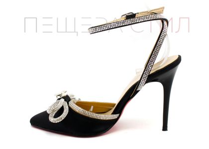 Дамски, официални сандали в черно - Модел Магнолия