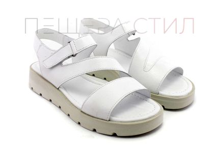 Дамски, ежедневни сандали в бяло - Модел Роси