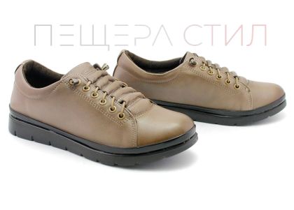 Pantofi casual dama de culoare nurca - Model Hera