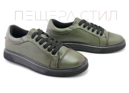 Pantofi casual dama in verde - Model Leia Prim.