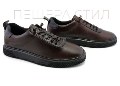 Дамски, ежедневни обувки в тъмно кафяво - Модел Малвина